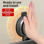 No Drill Suction Cup Suction Bathroom Rack Bathroom Shelf Toilet Space Aluminum Hanging Rack Bathroom Organizer Hang On The Wall - Image 4