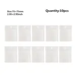 50 Sheets Transparent Sticky Note Pads Waterproof Self-Adhesive Memo Notepad School Office Supplies Stationery - Image 9