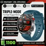 2026 T-Rex3 Ultra 1100mAh Battery Smart Watch GPS Track Compass IP69K Waterproof Sports Tracker Outdoors Military Smartwatches - Image 9