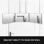LED Mirror  Trifold Self Haircut Mirror With Light Adjustable Height 3 Way Self Haircut Mirror Hd Glass 3 Way Mirror LED Lights - Image 5